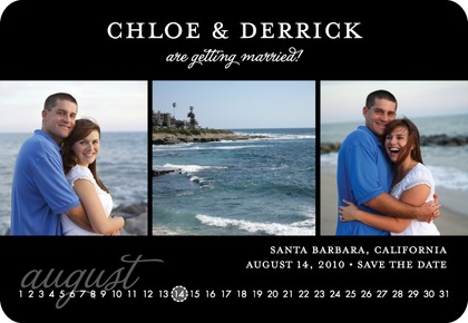Photo save the date magnet for a wedding
